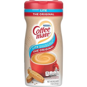 Nestle Coffee mate 크리머 325ml(11온스) 파우더 크리머 라이트 오리, 1개, 1개입