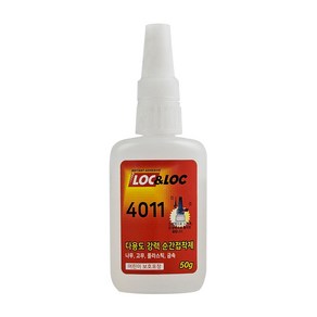 LOC&LOC 록앤록 강력본드 4011 순간접착제 50g, 록앤록4011, 1개