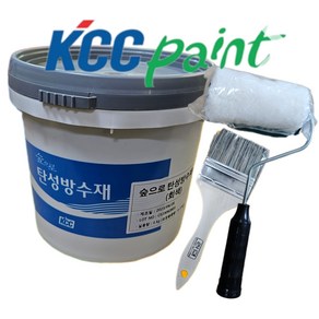 KCC 숲으로 정품 탄성 방수재 W 4KG (회색 녹색), 1개, 회색