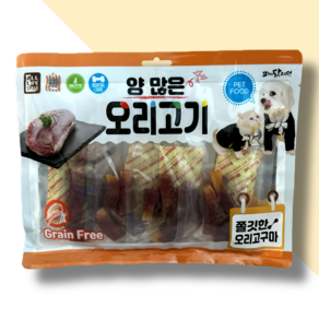 양많은 사사미 강아지 애견 대용량 간식 오리고기 오리고구마 300g, 1개