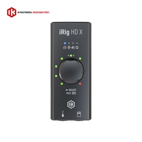 아이케이멀티미디어 iRig HD X 아이릭 모바일 기타 베이스 인터페이스, IK-AI-0014, 혼합색상