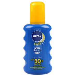 니베아 썬 울트라 비치 선스크린 스프레이 SPF50+, 200ml, 1개