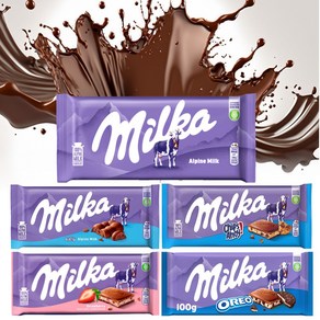 밀카 100％ 알프스 우유 초콜릿 milka 5종 100g x 4개 교차가능