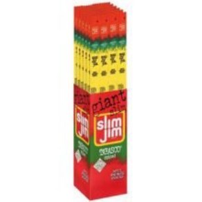 Slim Jim Giant Smoked Snacks - Tabasco - 0.97 oz Slim Jim 자이언트 훈제 스낵 타바스코 0.97온스, 1개, 27g