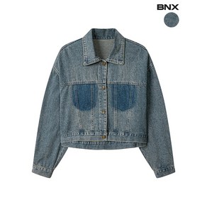 BNX 여성 크롭 데님 자켓