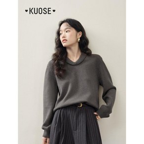 KUOSE 쿠오세니트 스웨터 캔디 오버핏 풀오버 KSH2310021