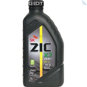 SK 지크제로 ZIC ZERO 0W30 C2 1L 합성 디젤 가솔린 LPG 엔진오일 DPF