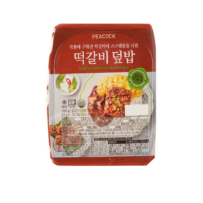 피코크 떡갈비 덮밥, 3개, 280g