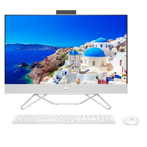 HP AiO 일체형 PC 27-CB1005KR (i5-1235U WIN11 HOME NVMe 512GB DDR4 8GB) + 무선 키보드 + 마우스 + 웹캠 + 스피 커