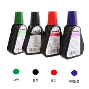 [유진스탬프] 도장/날짜/인감/고무인 트로닷 리필잉크(28ml), 청보라