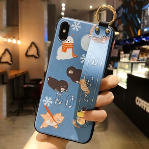 에르모사 갤럭시 노트9 케이스 GALAXY PHONE CASE 펫 일러스트 스트랩 케이스