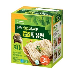 풀무원 [식물성지구식단] 납작두유면 3개입, 450g, 1개