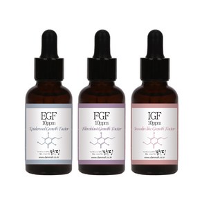 맑을담 EGF FGF IGF 10ppm 3종세트 30ml 앰플 원액