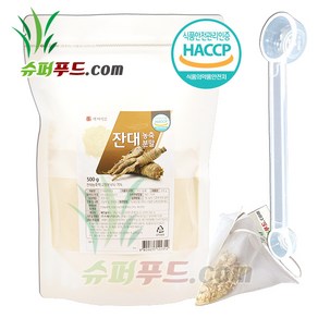 HACCP 식약처 인증 잔대 사삼 사포닌 베타카로틴 비타민 a 비타민c 칼륨 이눌린 잔대농축액 잔대농축분말 + 슈퍼푸드.com 연자육 티백, 500g, 1개