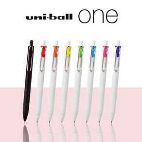 유니 uniball ONE 유니볼 원 볼펜 겔잉크 0.38 0.5mm, 리필0.5-블랙