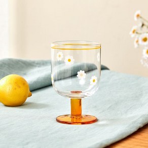모던하우스 천호점 리빙 어썸데이 데이지 고블렛_350ml_CROWN, 1개
