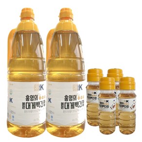 영덕 홍영의 붉은 대게 백간장 1.5L 2개 백간장 100ml 4개 투명하고 맑은 홍게 만능 맛간장, 1개, 3.4L