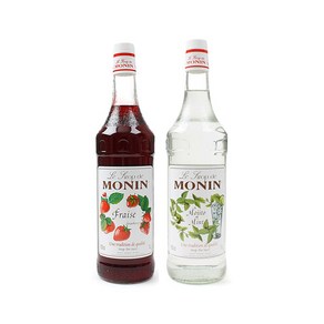 모닌 스트로베리시럽+모히또시럽 1000ml 2개세트, 2개, 1L