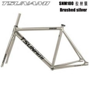 자전거 쓰나미 snm100 fixed gea Bicycle fameset 49cm 52cm 55cm 58cm 알루미늄 레이싱 트랙 bike fixie fame, Geen, 1개