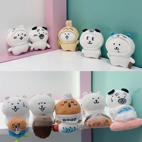 농담곰 인형 키링 열쇠고리 퍼그 피규어, 5.농담곰사용법크로스드레싱펜던트, 1개