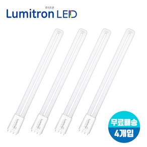 [A/S 1년보장]루미트론 이관 형광등 4핀 LED 27W (FPL45W/55W 대체) x 4개입, 전구색(노란빛), 4개