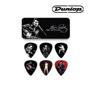 Dunlop 기타피크 0.73mm 6P 엘비스 프레슬리 미디엄 EPPT02