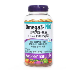 코스트코 웨버네추럴 오메가3 프로 1390mg X 180캡슐