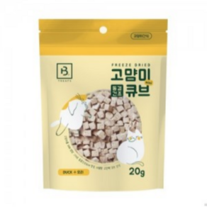 동결건조 미니큐브 고양이간식, 20g, 10개