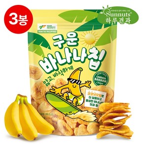 구운바나나칩450g바나나칩 칩 영양간식 / (소비기한 2025/06/19 이후 상품 출고), 450g, 3개