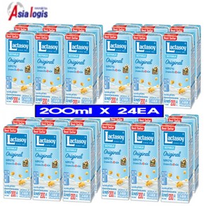 lactasoy soy milk 태국 락타소이 두유 오리지널 200ml X 24EA, 24개