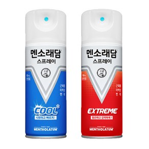 멘소래담 스프레이 파스 (쿨타입 180ml 핫타입 180ml 딥앤쿨 150ml), 핫타입+쿨타입, 1개, 1개입