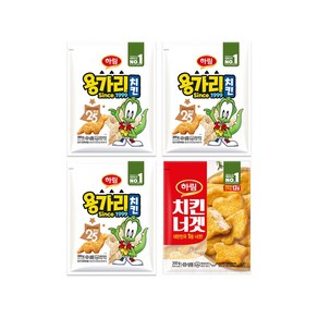 하림 용가리치킨300g3봉+치킨너겟300g1봉, 1세트, 1.2kg