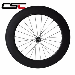 자전거 휠 CSC 단일 전방 또는 후방 23mm 폭 24mm 38mm 50mm 60mm 88mm 깊이 R13 허브 클린처 관형 카본 로드 바이크 700C, 1개