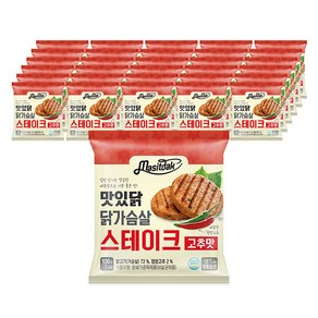 랭킹닭컴 맛있닭 닭가슴살 스테이크 고추맛, 100g, 30개, 100g