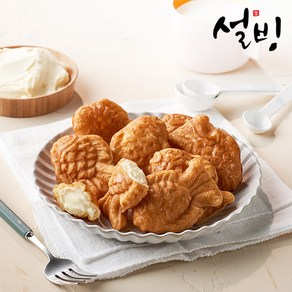 설빙 미니붕어빵 크림치즈 어린이 간식 냉동 한입 디저트 치즈빵 치즈, 1kg, 1개