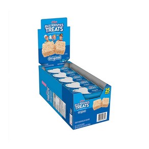 Kellogg's Rice Kispies Teats 미국 켈로그 오리지널 라이스 크리스피 트리트바 37g 25개입 1팩, 1개