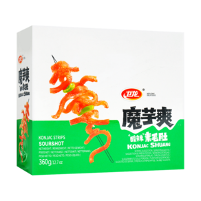<킹콩푸드>웨이룽 머위솽 솬라맛 곤약(18g x .20.개) 중국식품, 4박스, 360g