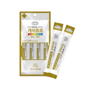 데이스포 케어츄르 고양이 간식 4P X 3개, 60g