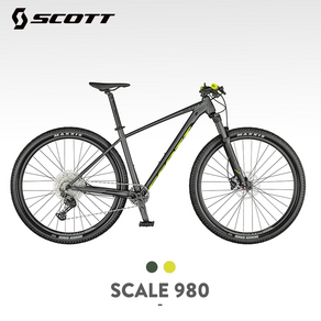 산악용 자전거 MTB 광폭타이어 팻바이크 바퀴큰자전거 오프로드 성인용 학생용 여성용 scott scale 980 scott 알루미늄 합금 hadtail 29 휠 직경, 29인치, 나이트 그레이 s 사이즈, 12단, 1개