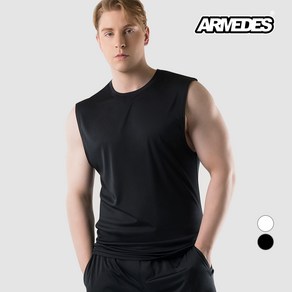 아르메데스 기능성 오버핏 민소매 나시 남성 짐웨어 AR-124