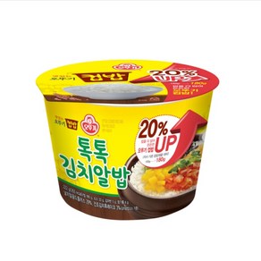 오뚜기 맛있는 컵밥 톡톡김치알밥, 222g, 12개