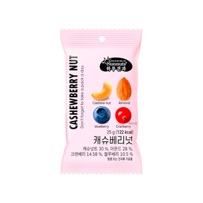 하루견과 캐슈베리넛 견과류간식 25g x 12개