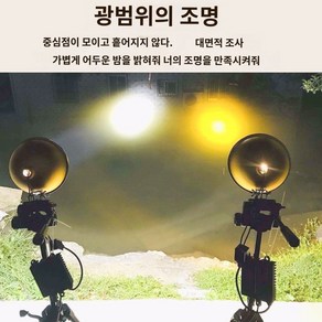 수중집어등 자바라등 갈치 초점 1개 쭈꾸미 전갱 18 낚시 100w 소형 거리, 200W 밝기 조절 가능 및 18cm 초점 거리