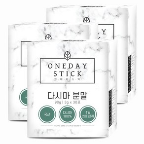 국산 다시마 분말 가루 스틱 30포 x 3g x 3, 3개, 90g