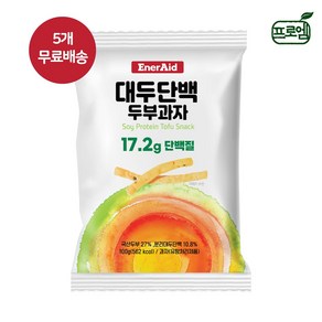 프로엠 에너에이드 대두단백 두부과자 100g x 5개 / 식물성 단백질 국산 두부