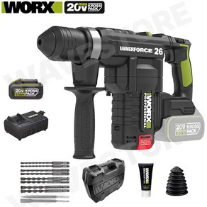 WORX 웍스 WU399 충전 로터리 해머드릴 전동 함마드릴 파괴함마 20V