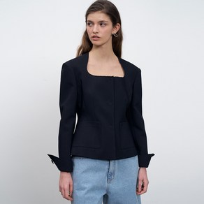 르네제이 / Minimal Square Neck Jacket