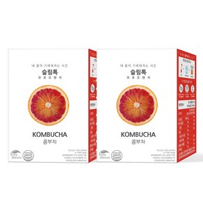 퓨어리턴 슬림톡 콤부차 모로오렌지 15포 유산균 사과초모식초, 5g, 15개입, 2개