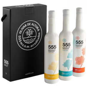 555 엑스트라버진 올리브 오일 500ml 3병 세트, 3개