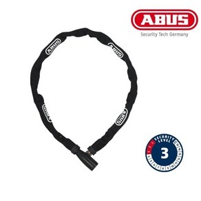 ABUS 아부스 1500 웹 110cm 자전거 자물쇠 3등급 체인락, 1개, 레드